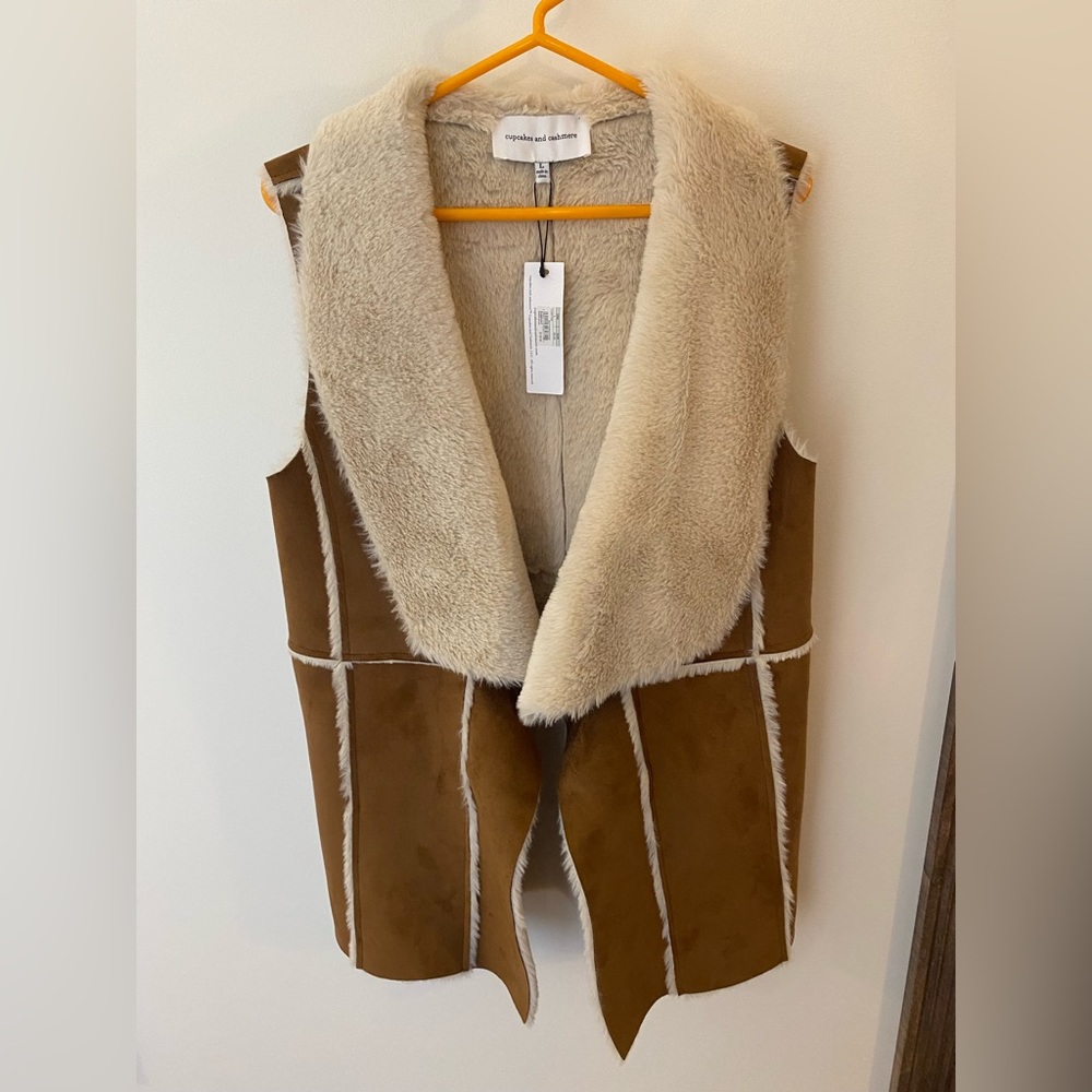 Faux Fur Cupcakes and Cashmere Vest